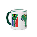 South Africa RSA African flag mugs