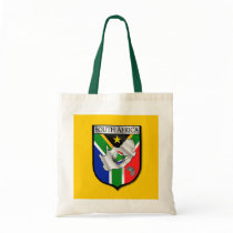 South Africa soccer football tote bag