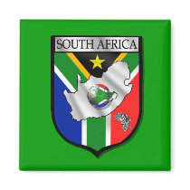 South Africa Soccer lovers Shield magnets