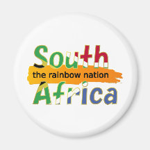 South Africa: the rainbow nation Refrigerator Magnets