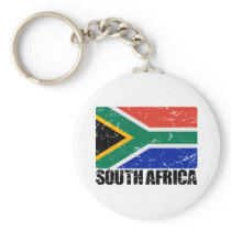 South Africa Vintage Flag Keychains