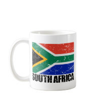 South Africa Vintage Flag Mugs