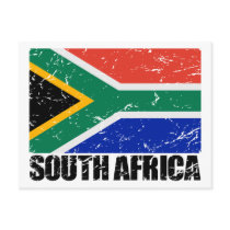 South Africa Vintage Flag Post Card