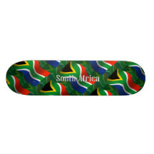 South Africa Waving Flag Custom Skateboard
