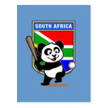 South African Baseball Panda Postcard