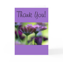 South African Daisies, vertical Card Template