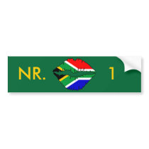 South African Kiss Theme Bumper Stickers