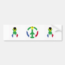 South African peace sign Bumper Sticker