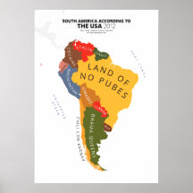 South America According to the USA Print