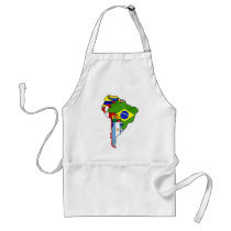 South American flags of South America Map Aprons