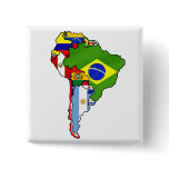 South American flags of South America Map Pin