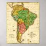 South AmericaPanoramic MapSouth America 2 posters