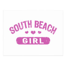 South Beach Girl Post Cards