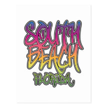 South Beach Graffiti Post Cards