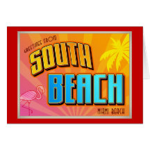 SOUTH BEACH GREETING CARDS