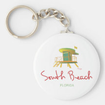 South Beach Lifeguard Station Key Chain