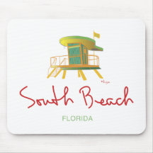 South Beach Lifeguard Station Mousepad