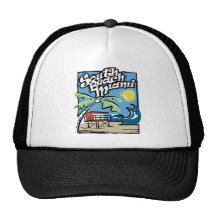 South Beach Miami Trucker Hats