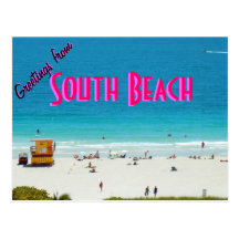~South Beach~ POSTCARD