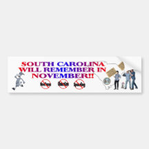 South Carolina Anti ObamaCare, New Taxes, Spending Bumper Stickers
