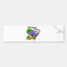 South Carolina Colourful State Deer Flower Bird Bumper Stickers
