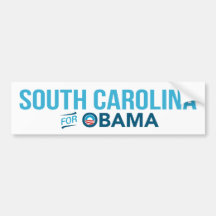 South Carolina For Barack Obama Biden Bumper Bumper Stickers