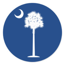 South Carolina Palmetto and Crescent Moon Sticker