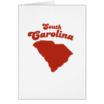SOUTH CAROLINA Red State Greeting Card