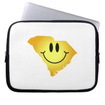 South Carolina Smiley Face Laptop Computer Sleeves