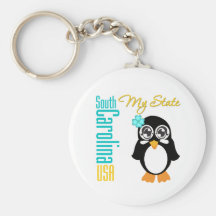 South CarolinaUSA Penguin Keychains