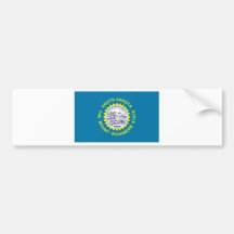 South Dakota Flag Bumper Sticker