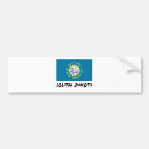 South Dakota Flag Bumper Stickers