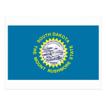 South Dakota FLAG International Post Cards