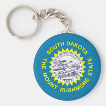South Dakota Flag Key Chains