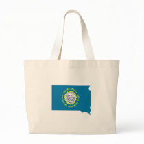 South Dakota Flag Map Bag