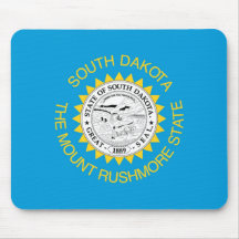 South Dakota flag mousepad