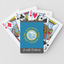 South Dakota Flag Playing Cards