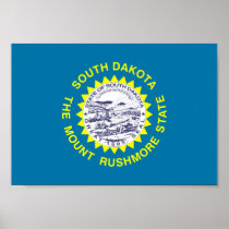 South Dakota Flag Poster