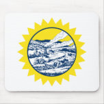 South Dakota Flag Theme 00 mousepads
