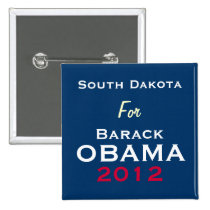 SOUTH DAKOTA For OBAMA 2012 Campaign Button buttons