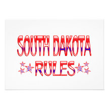 South Dakota Rules Custom Invitations