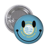 South Dakota Smiley Button
