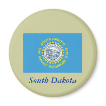 South Dakota State Flag Magnets