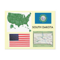 South Dakota, USA Post Cards