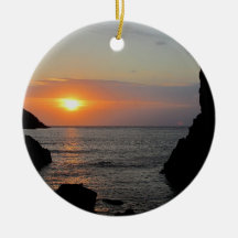 South Devon Hope Cove Autunm Sunset Ornaments
