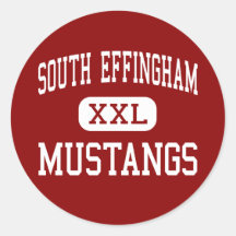 South Effingham - Mustangs - High - Guyton Georgia Stickers