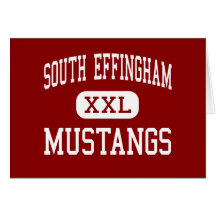 South Effingham - Mustangs - Middle - Guyton Greeting Card
