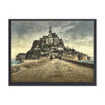 South front from the dike, Mont St. Michel, France Postcards