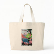 South Island New Zealand Travel Poster Bag