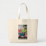 South Island New Zealand Travel Poster Bag